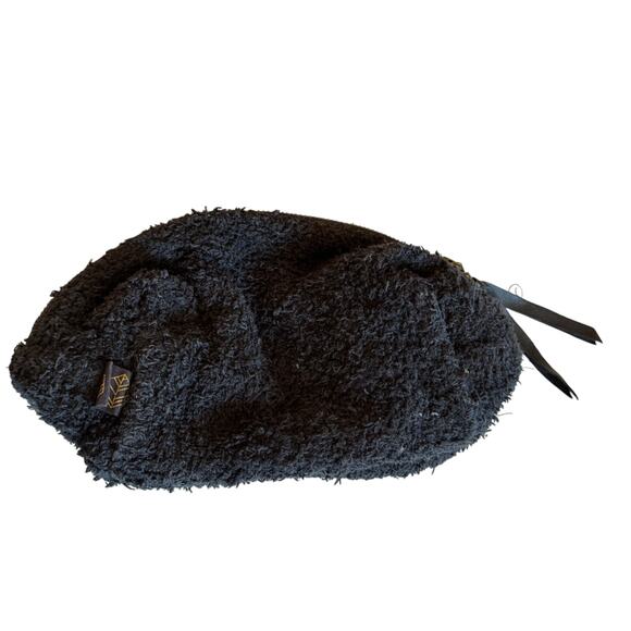 Haomy Black Small Fuzzy Erode Pouch - Picture 2 of 6
